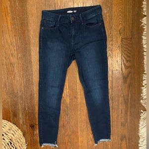 Old Navy Dark Wash Ankle Skinny Jeans